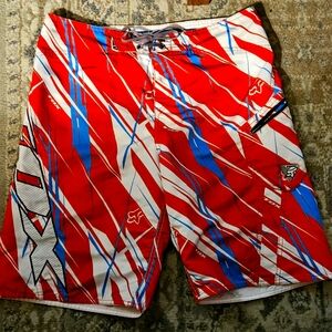 Fox Brand Mens Swimming Trunks sz 34
